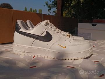 Nike Air Force 1 White Black Gold Eur 42,5