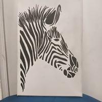 zebra su tela 