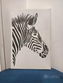 zebra su tela 