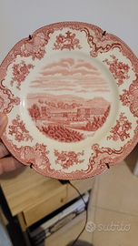 2 piatti in porcellana inglese antichi