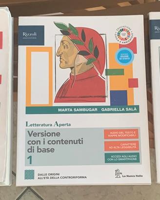 Letteratura Aperta 1 con opuscoli