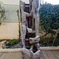 Fontana a cascata per giardino con led