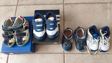 Lotto 6 scarpe bimbo n. 20 - 21