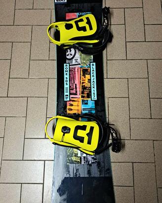 Tavola snowboard Rome157 piu attacchi union strata