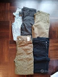 lotto di 5 jeans tg 42