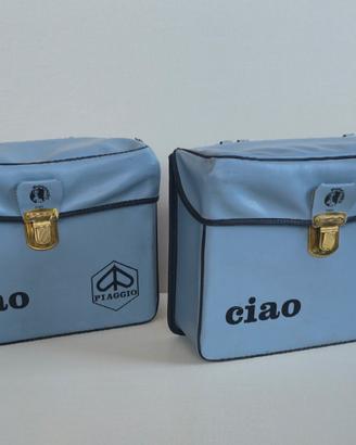 borse originali ciao piaggio grigio celeste 
