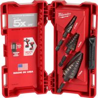 ✅MILWAUKEE Set 3 Frese a Gradino ¼\" SHOCKWAVE™