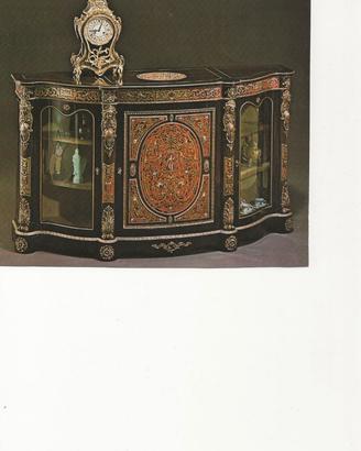 tavolo, sedie, credenza e consolle Boulle Luigi XV