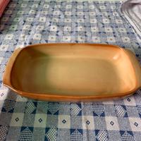 Teglia da forno in terracotta colore marrone