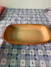 Teglia da forno in terracotta colore marrone
