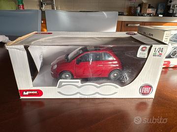 Modellino Fiat 500 rossa