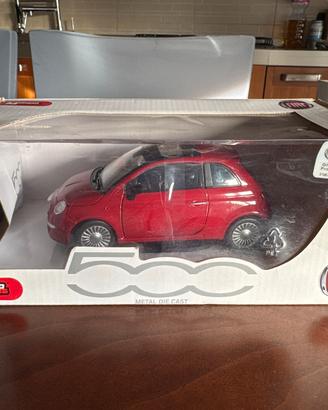 Modellino Fiat 500 rossa