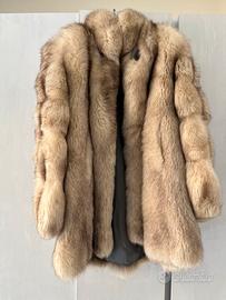 Cappotto in vera pelliccia di volpe