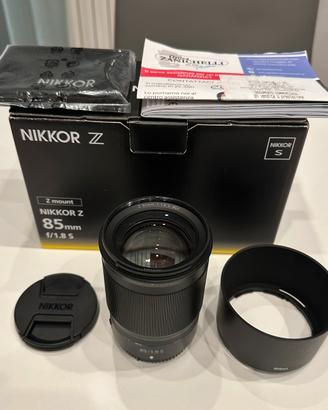 Nikon Z 85 mm f1.8 S
