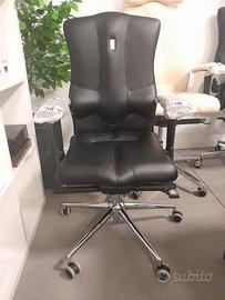 Sedia ergonomica Kulik Elegance ecopelle nera