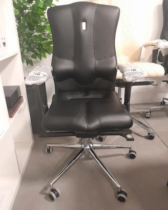 Sedia ergonomica Kulik Elegance ecopelle nera