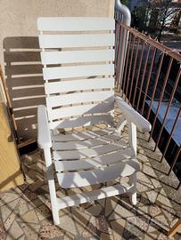 Poltrona reclinabile da giardino