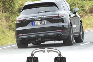 TERMINALI SCARICO PORSCHE CAYENNE 17- LOOK S NERO