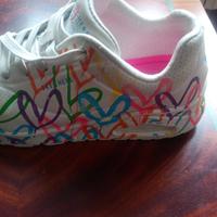 Sneakers Skechers  Uno Highlight Love bianche.
