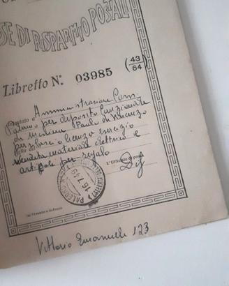 casse di risparmio libretto postale 1949 palermo 7