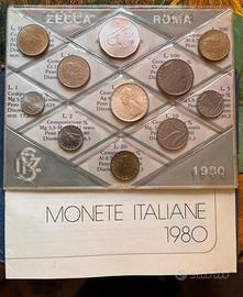 Monete lire zecca italiana 1980