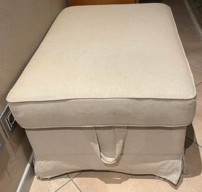 Poggiapiedi con contenitore, Ikea - beige chiaro