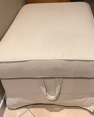 Poggiapiedi con contenitore, Ikea - beige chiaro