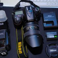Reflex NIKON D7100+Nikon ED AF-S 24-85+Flash Triop