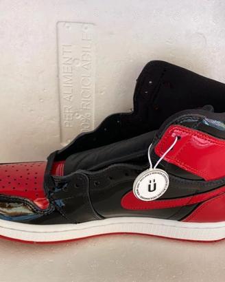 Air Jordan 1 Retro High OG Bred Patent 42,5