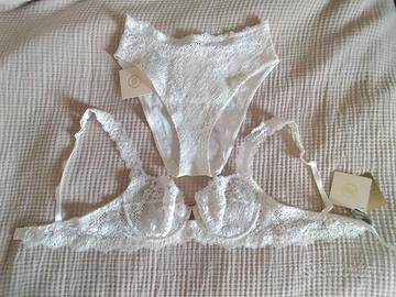 Completino intimo bianco taglia 2 La Perla NUOVO