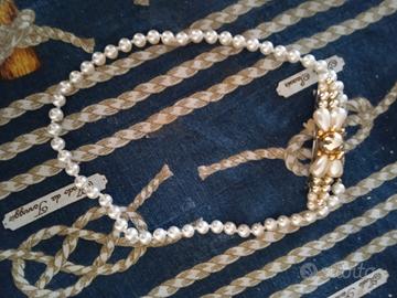 collana di perle con fermaglio per capelli di perl