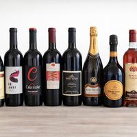 Lotto 9 bottiglie di vino – DOC, IGT, spumante e r