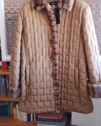 giaccone imbottito donna taglia 46 con inserti 