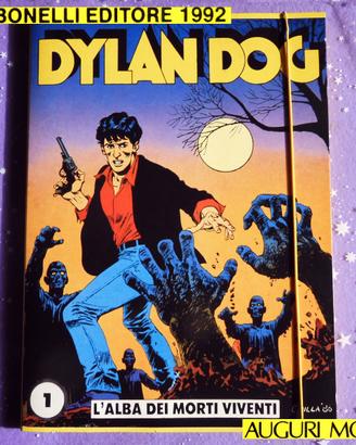 DYLAN DOG CARTELLINA numero uno Vintage 1992 nuovo