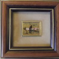 2 piccoli quadri in foglia d'oro 23kt