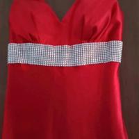 abito lungo rosso  taglia unica 