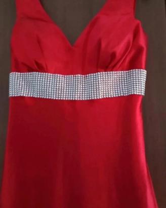 abito lungo rosso  taglia unica 