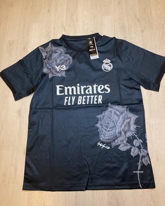 Maglia Real Madrid Y-3 nera rose 120° anniversario