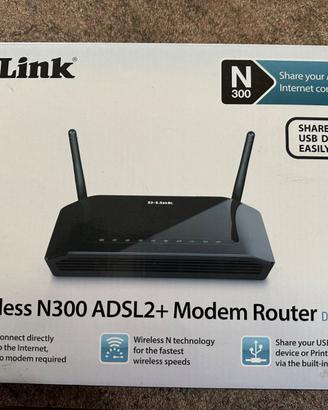 DLink Wireless N300 ADSL2+ Modem Router