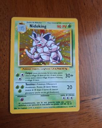 Nidoking 11/102 card Pokemon Set Base 2000