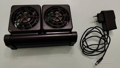 Ventola acquario doppia con termostato e sonda