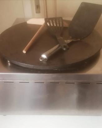 Piastra x piadine a gas