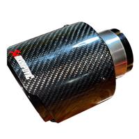 Terminale scarico auto akrapovic nero lucido 100mm