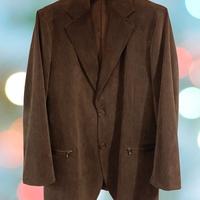 Giacca da uomo in vellutino marrone - Armani