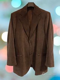 Giacca da uomo in vellutino marrone - Armani