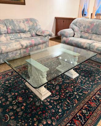 TAVOLINO DA SALOTTO IN VETRO - STILE CLASSICO