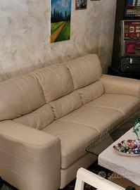Divani in pelle Chateau d'Ax 3 posti + 2 posti