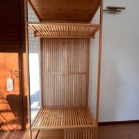 Mobile appendiabiti in bambú