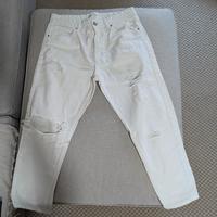 jeans bianchi loose uomo