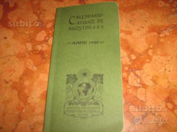 Calendario Atlante De Agostini Anno 1906